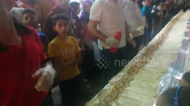 Liquids Ready For Longest Shawerma Sandwich