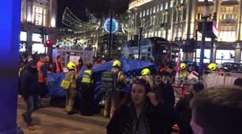 Emergency services rush to a scene at Oxford Circus