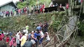 Eleven mourners injured after bridge collapses on their way home from funeral