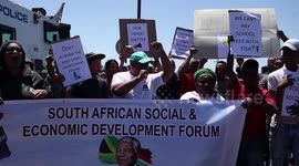 Workers protest closure of ArcelorMittal plant in South Africa