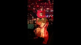 Awkward Moment Reveller Wears Fancy Dress On Wrong Day