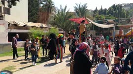 Little Boy Wanted To See Duck Clown Face