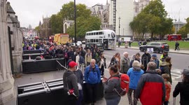 Outside Parliament Brexit and general public