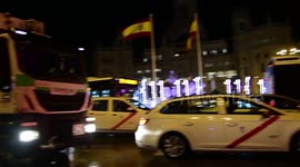 Christmas lights starts in Madrid, Spain