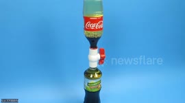 Polish YouTuber makes DIY 'lava lamp' using Coca-Cola and oil
