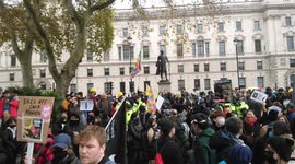 Hong Kong Democracy protesters gather in London