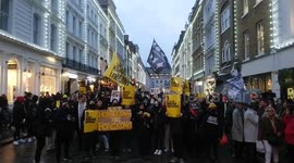 Hong Kong protest passes through Covent Garden