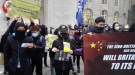 Singing in solidarity with Hong Kong