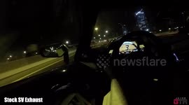 Crazy Lamborghini Aventador SV exhaust
