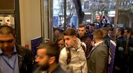 BLACK FRIDAY queues and rush outside stores
