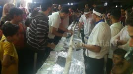 Egypt World Record Shawerma Sandwich For Syrian Restaurant
