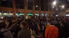 Hundreds of Colombians protest against government policies in Bogota