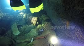 Divers explore the Salem Express shipwreck in Egypt where belongings of passengers remain intact