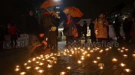 Light manifestation on the International Day for the Elimination of Violence Against Women took place in Malmö, Sweden