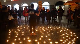 Light manifestation on the International Day for the Elimination of Violence Against Women took place in Malmö, Sweden