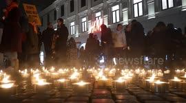 Light manifestation on the International Day for the Elimination of Violence Against Women took place in Malmö, Sweden