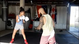 7 year old Aussie girl boxer