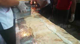 longest street shawerma sandwich with full ingredients