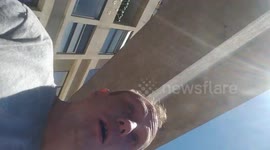 Chilean Army Sprays Citizens with Tear Gas