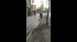 Chilean Army Disperses Protesters in Santiago, Chile