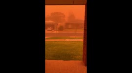 Bright Orange Dust Storm Engulfs Australian City