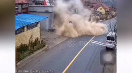 Residential house collapses after out-of-control SUV smashes into it in China