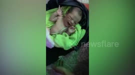 Newborn rescued after being abandoned in bin outside shop in Cambodia