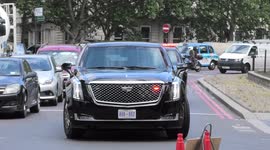 Donald Trump Secret Service Motorcade in London