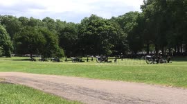 Royal Gun Salute - London Green Park