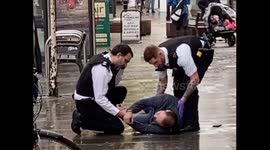 Police taser man outside bank on Brentford High Street