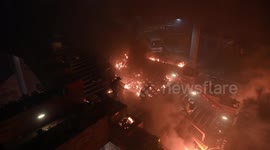 Hellish scenes from inside Hong Kong Polytechnic University