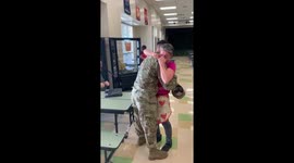 Heartwarming moment US military man surprises his mom in Florida
