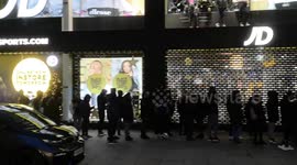 Tensions on Oxford Street, London as people start queueing for Black Friday