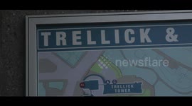 Architectural footage of Trellick Tower, Lonon