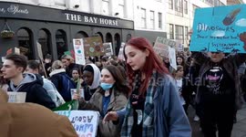 climate march Bristol thousands of young people protest against climate issues