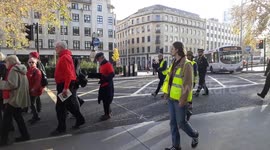 Earth Strike protest: people march alongside thousands of people through Bristol City Centre protesting against climate issues