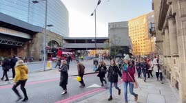 London Bridge Attack People running from the scene