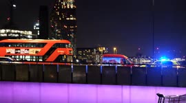 London Bridge evacuated and vehicles abandoned after terrorist attack.