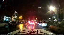 Impatient driver cut off