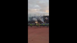 derby between Sarajevo city clubs and celebration of naked club named