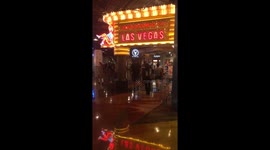 A Welcome to Vegas sign.