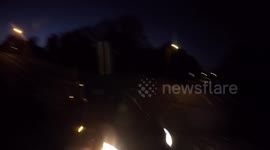 Cyclist records hit-and-run on helmet cam that threw him into the air