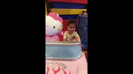 Little cute baby hoorain khan driving a car and have a fun...