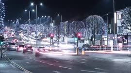 Pretty timelapse of Christmas lights in Northern Ireland