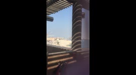 Dubai Atlantis death slide!! big baby dares to ride it