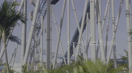 Part 2 - two roller coaster rides stuck in Gold Coast Sea world resort Australia