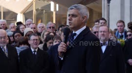 'We take hope from the heroism of ordinary Londoners,' says mayor Sadiq Khan at vigil for London Bridge victims