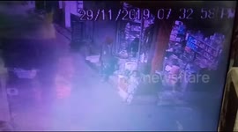 Watch - Quick mother saved her daughter  from major bull clutches  in dindori