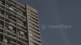 Architectural footage of Trellick Tower, LONDON - HD