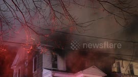 2nd alarm home fire, Coal Township, Pa